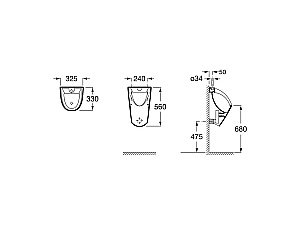 Писсуар Roca Chic 35945L000 купить в интернет-магазине Sanbest