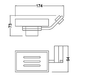 Мыльница Schein WATTEAU 122CS хром купить в интернет-магазине сантехники Sanbest