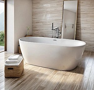 Ванна акриловая CeruttiSpa d'ISEO 10509 170x75 белая купить в интернет-магазине Sanbest