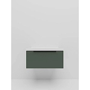 Тумба с раковиной La Fenice Simpla 80 FNC-01-SIM-G-80 серо-зеленая матовая для ванной в интернет-магазине Sanbest