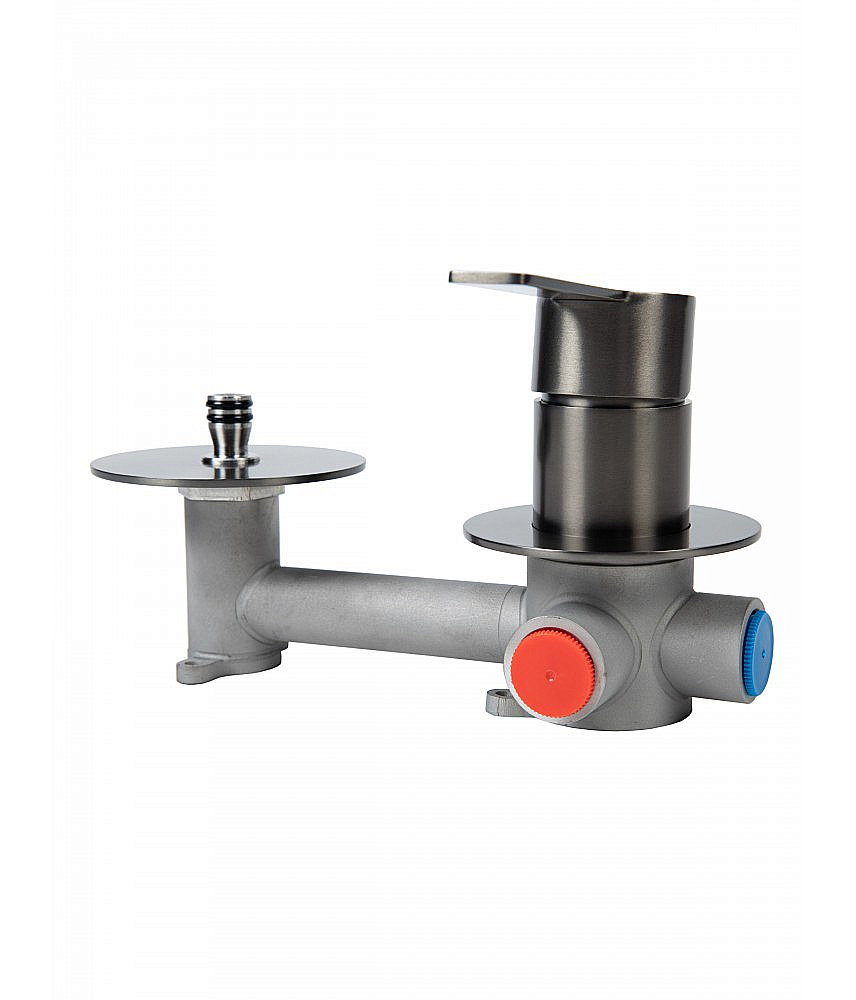 Cмеситель для раковины Agger Easy A3172255 оружейная сталь матовая купить в интернет-магазине сантехники Sanbest