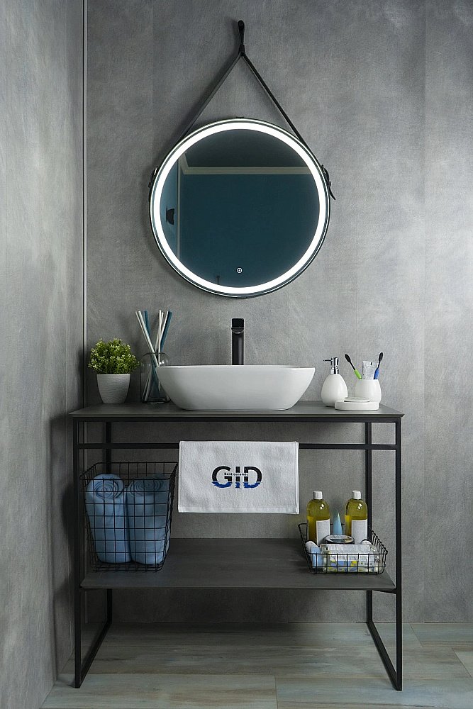 Раковина накладная Gid Geometrico 51 N9447 51157 белая купить в интернет-магазине Sanbest