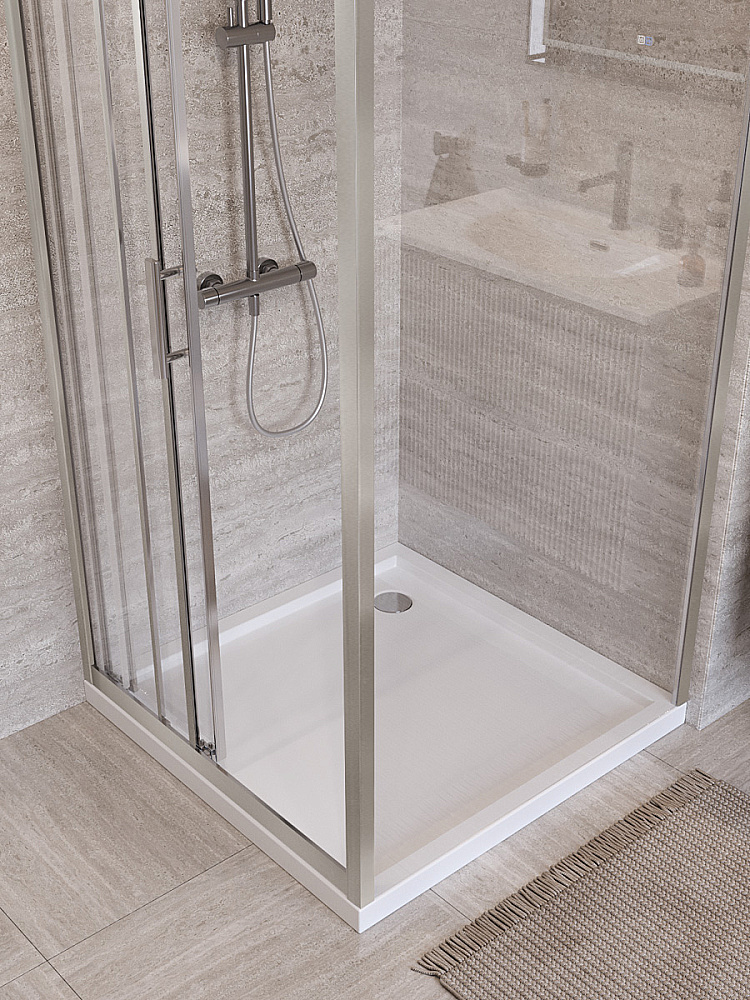 Душевой уголок BelBagno UNO-195-AHF-31-120/90-C-IN стекло прозрачное/профиль сатин купить в интернет-магазине Sanbest