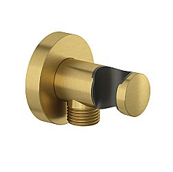 Подключение для шланга Kludi Nova Fonte 60547N0-00 золото брашированное купить в интернет-магазине сантехники Sanbest