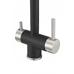 Смеситель для кухни Milacio Ultra MCU.554.MB черный/хром купить в интернет-магазине сантехники Sanbest