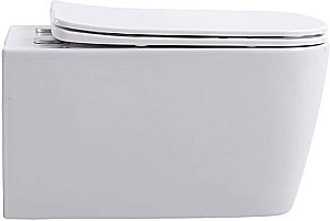 Унитаз подвесной Aquanet Rimless Tavr 2.0 W LX-1907 с крышкой микролифт, безободковый купить в интернет-магазине Sanbest