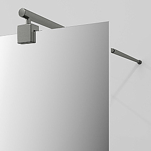 Душевое ограждение WasserKRAFT Vechte 60W46GR-MR 110 фиксатор графит/стекло зеркальное купить в интернет-магазине Sanbest