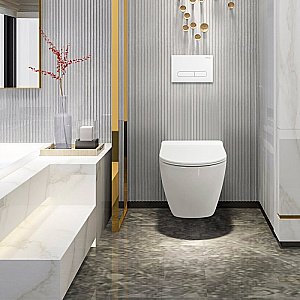 Унитаз подвесной CEZARES STYLUS-TOR CZR-6601-TH-TOR безободковый, с крышкой микролифт, с инсталляцией и кнопкой хром, слив-торнадо купить в интернет-магазине Sanbest