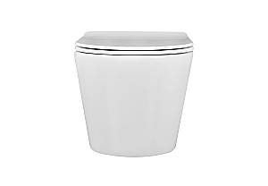 Унитаз подвесной Aquatek ВЕГА AQ1905-00+INS-0000012+KDI-0000014+KKI-0000002 белый глянцевый, безободковый, с крышкой микролифт, с инсталляцией и кнопкой хром матовая купить в интернет-магазине Sanbest