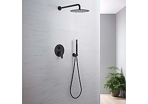 Душевая система Aquatek Бетта AQ1172MB черная матовая купить в интернет-магазине сантехники Sanbest