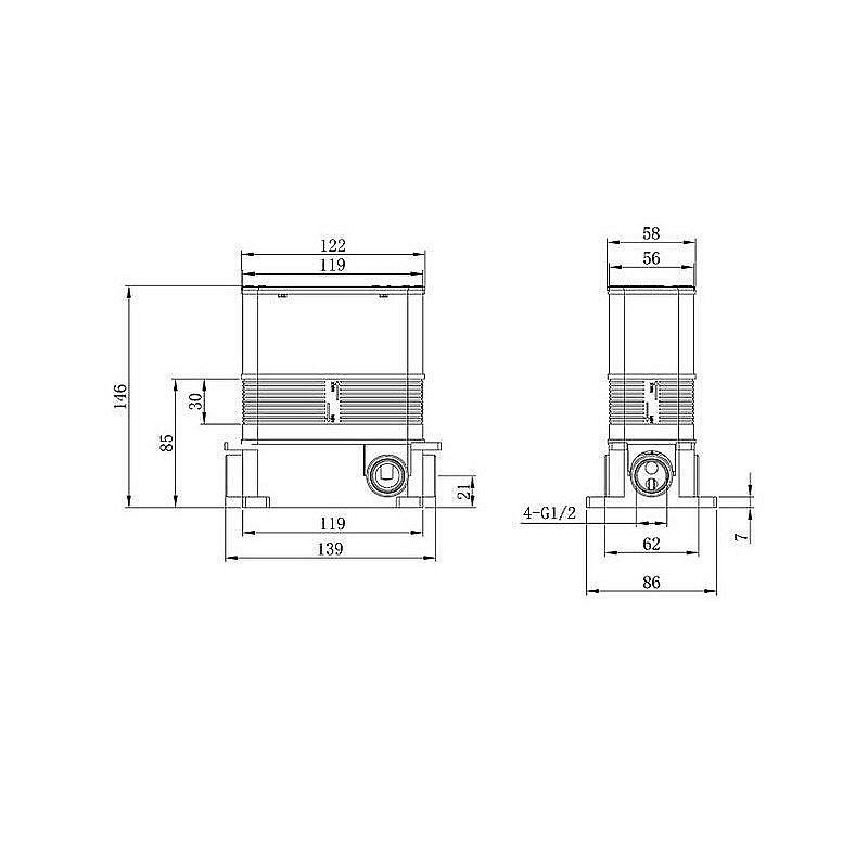 Смеситель для душа Caprigo ADRIA–Uno 02-551-crm купить в интернет-магазине сантехники Sanbest