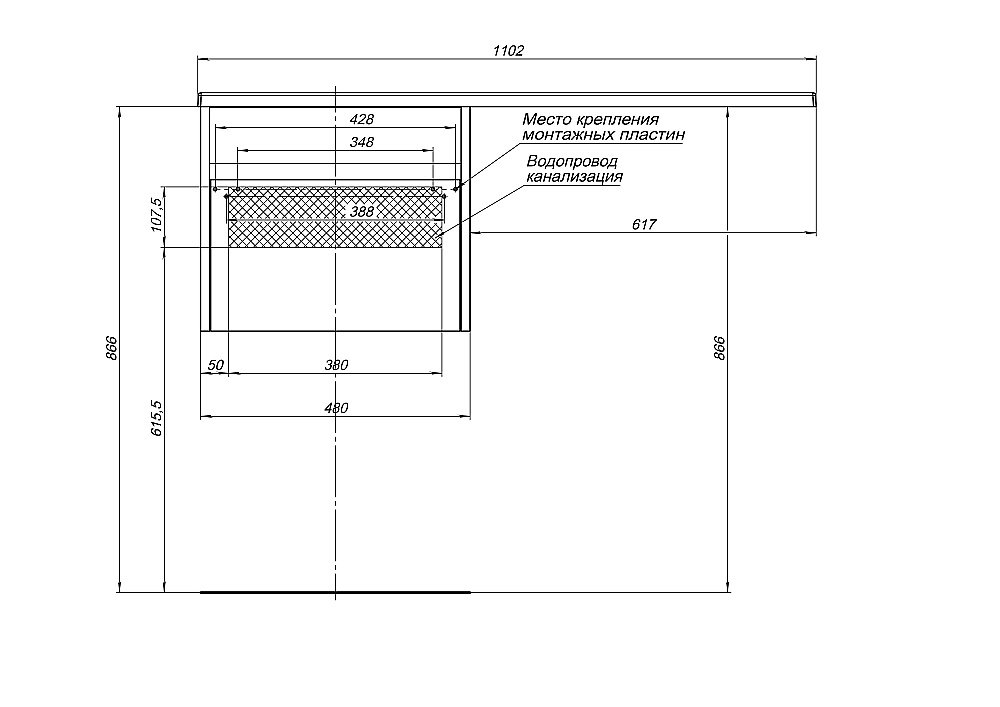 Тумба с раковиной Aquanet Токио 236915 110 белый для ванной в интернет-магазине Sanbest