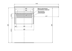 Тумба с раковиной Aquanet Токио 236915 110 белый для ванной в интернет-магазине Sanbest