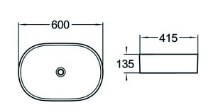 Раковина накладная SantiLine SL-1028 купить в интернет-магазине Sanbest