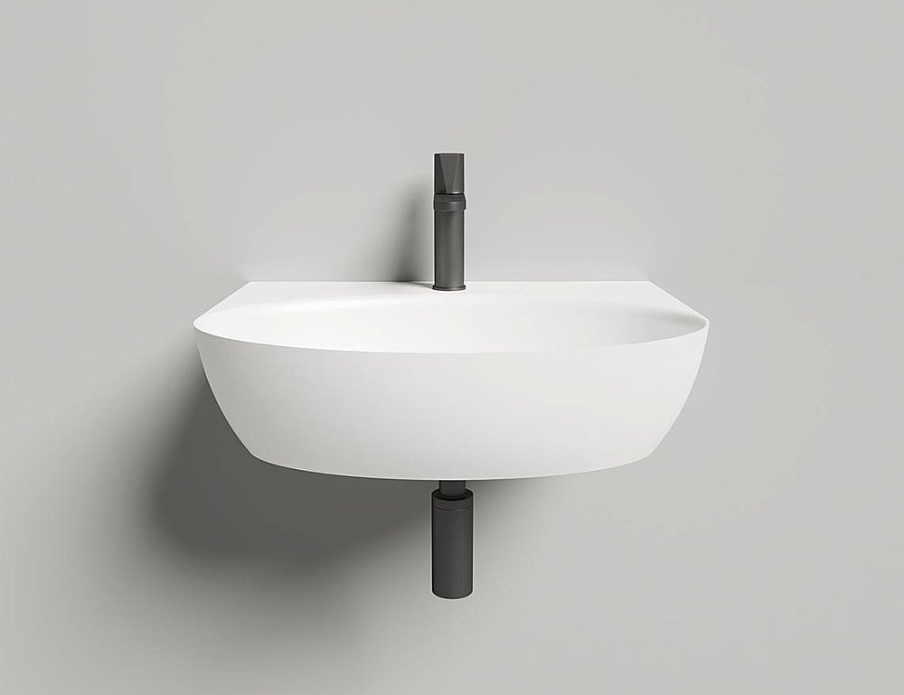 Раковина Salini ALDA WALL 02 140322M 58 из искусственного камня S-Stone, белая матовая купить в интернет-магазине Sanbest