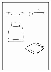 Сиденье для душа Black&White SN-0393 купить в интернет-магазине сантехники Sanbest