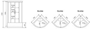 Душевая кабина Timo Eco TE-0790 P купить в интернет-магазине Sanbest