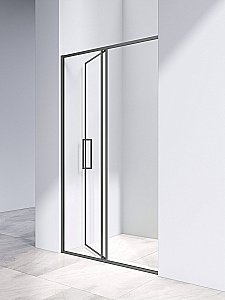 Душевая дверь Vincea Slim 8mm VDP-4SL120CLGM 120 профиль вороненая сталь/стекло прозрачное купить в интернет-магазине Sanbest