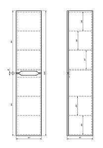 Пенал Dreja OL 35 для ванной в интернет-магазине сантехники Sanbest