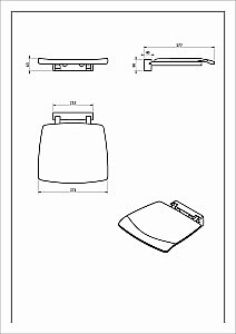 Сиденье для душа Black&White SN-0393 купить в интернет-магазине сантехники Sanbest