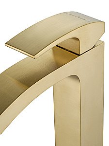 Смеситель для раковины высокий WONZON & WOGHAND FIT, Брашированное золото (WW-88239009- BG) купить в интернет-магазине сантехники Sanbest