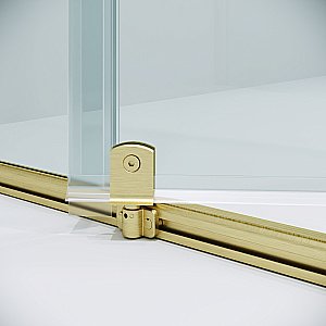 Душевой уголок Niagara Nova NG-45-10ASG-A80SG-34 100x80 стекло прозрачное/профиль брашированное золото купить в интернет-магазине Sanbest