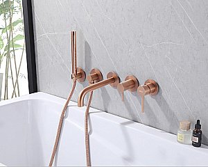 Смеситель для ванны Abber WASSER KREIS AF8130MRG розовое золото матовое купить в интернет-магазине сантехники Sanbest