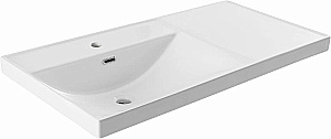 Тумба с раковиной Aquanet Nova Lite 2.0 100 346348+347435 дуб рустикальный, левосторонняя для ванной в интернет-магазине Sanbest
