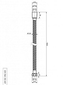 Душевой шланг Cezares CZR-FMM-180-NOP купить в интернет-магазине сантехники Sanbest