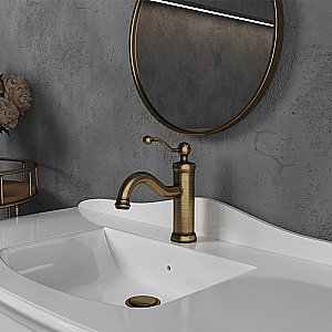 Смеситель для раковины PAINI Duomo 88F3205 бронза купить в интернет-магазине сантехники Sanbest