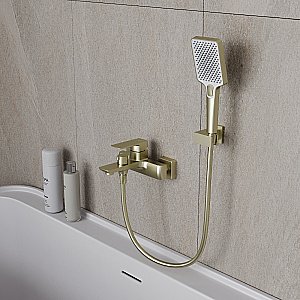 Смеитель для ванны Oliveeka D OL-639003A-BG золото матовое купить в интернет-магазине сантехники Sanbest