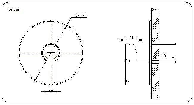 Смеситель для душа Bravat STREAM PB83783CP-ENG купить в интернет-магазине сантехники Sanbest