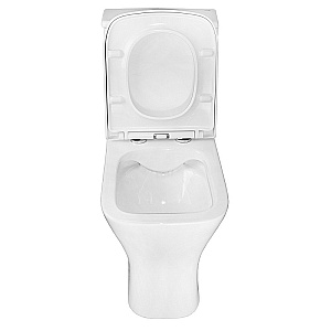 Унитаз напольный Azario Blaise AZ-55-1 белый, безободковый, с бачком, с крышкой микролифт купить в интернет-магазине Sanbest