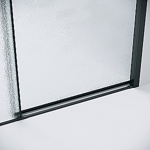 Душевая дверь Grossman Style 130 100.K33.05.130.21.02 стекло шиншилла/профиль черный матовый купить в интернет-магазине Sanbest