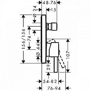 Смеситель для душа Hansgrohe Finoris 76415700 белый матовый купить в интернет-магазине сантехники Sanbest