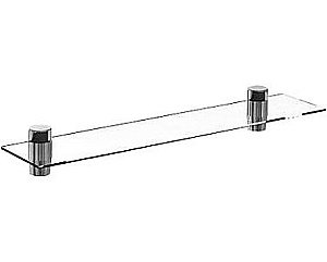Полка стеклянная De Aqua Квадро 258153 90 хром купить в интернет-магазине сантехники Sanbest