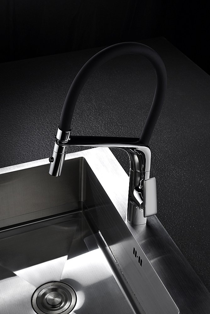 Смеситель для кухни Vincea VKF-115CH хром купить в интернет-магазине сантехники Sanbest