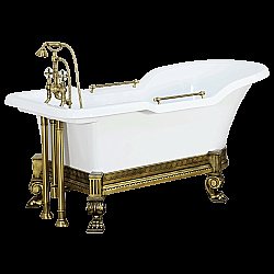 Ванна Migliore Impero Affusto 26341 180х87 белая,бронза купить в интернет-магазине Sanbest