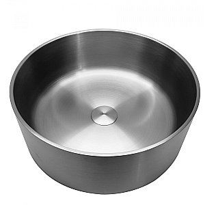 Раковина накладная ABBER Wasser Kreis 40 AF2407SP сатин купить в интернет-магазине Sanbest