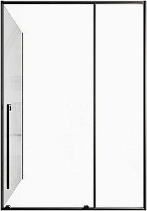 Душевой уголок Allen Brau Fantasy 2.0 3.11007.31+3.11012.31 130х80 стекло прозрачное/профиль черный матовый купить в интернет-магазине Sanbest