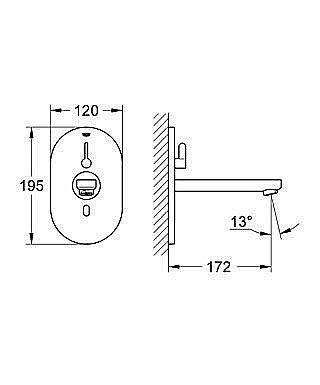 Смеситель для раковины Grohe Eurosmart Cosmopolitan E 36315 000 купить в интернет-магазине сантехники Sanbest