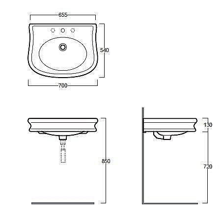 Раковина SIMAS Lante LA10 70 купить в интернет-магазине Sanbest