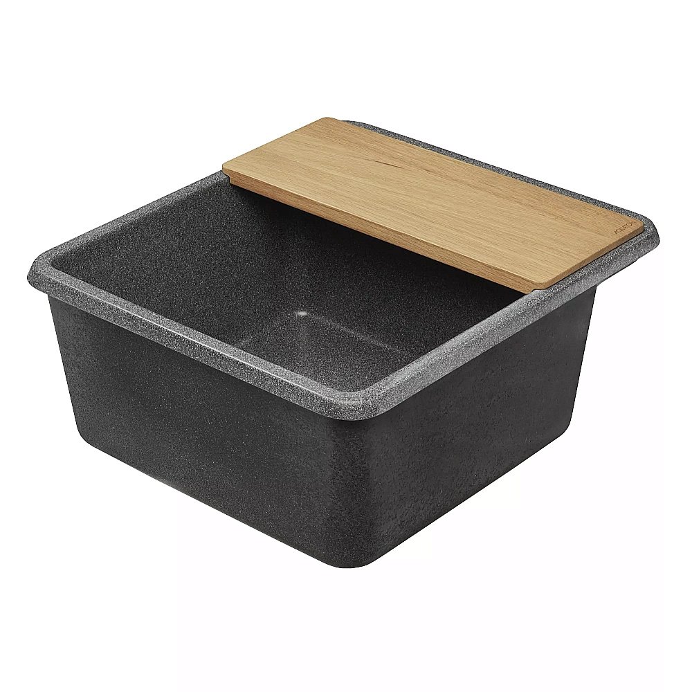 Мойка кухонная Акватон Беллис 57 графит купить в интернет-магазине сантехники Sanbest