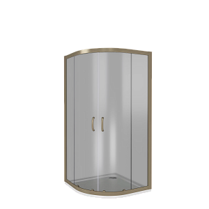 Душевой уголок Good door JAZZ R 90x90 тонированный бронза купить в интернет-магазине Sanbest