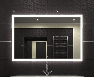 Зеркало Эстет Mercury LED 80х60 в ванную от интернет-магазине сантехники Sanbest