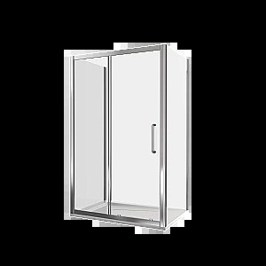 Душевой уголок Good Door Neo WTW+SP+SP 140х90 стекло прозрачное/профиль хром купить в интернет-магазине Sanbest