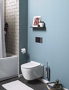 Унитаз подвесной Aquanet Rimless Cetus W Short LX-1900 с крышкой микролифт, безободковый купить в интернет-магазине Sanbest