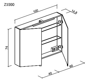 Зеркало Sancos Hilton Z1000 в ванную от интернет-магазине сантехники Sanbest