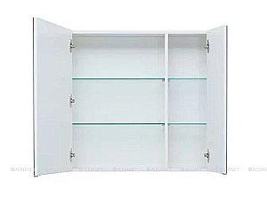 Зеркальный шкаф Aquanet Палермо 254538 80 белый купить в интернет-магазине сантехники Sanbest