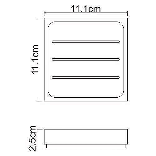 Мыльница полирезиновая WasserKRAFT Leine K-3829 купить в интернет-магазине сантехники Sanbest